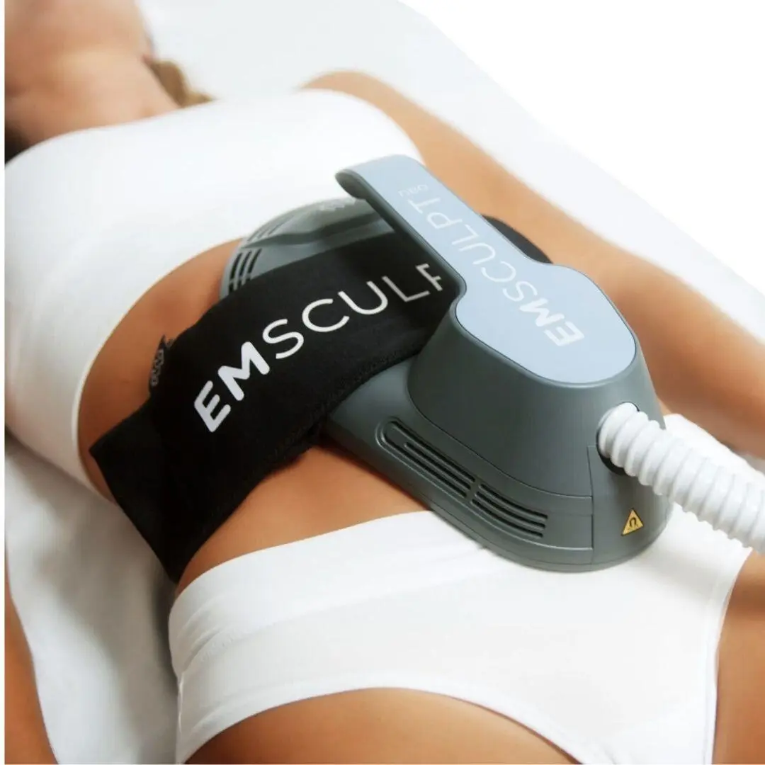 Emsculpt Neo treatment on abdomen at iCRYO New Braunfels